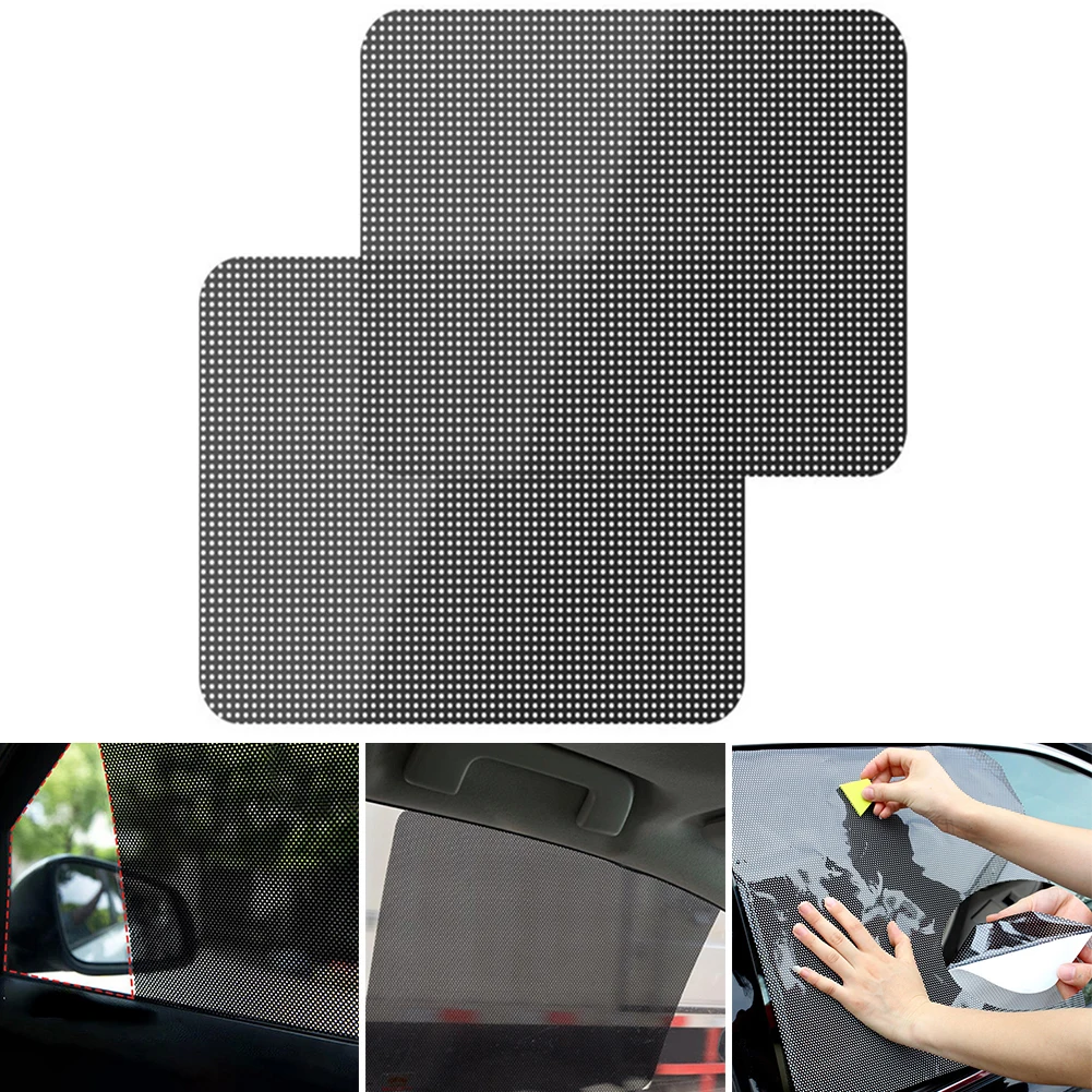 

2PCS Car Static Sunshade Stickers Car Static Sunshade Stickers Anti-UV Film Block Shade Protection Cover Car Sunroof Sun Shade
