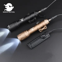 tactical flashlight surfire m600c 600lm dual functiom pressure switch m300 m600 scout light weapon airsoft accessories hunting