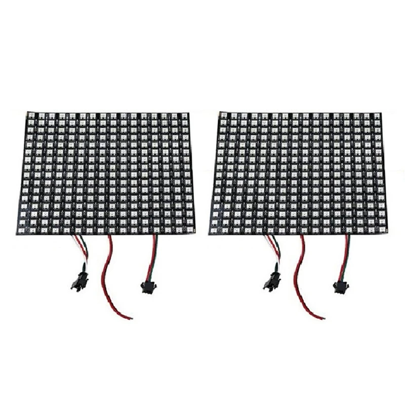 

2X 16X16 SK6812 WS2812B Addressable Flexible LED Panel Pixels Screen Digital Pixel Screen DC5V