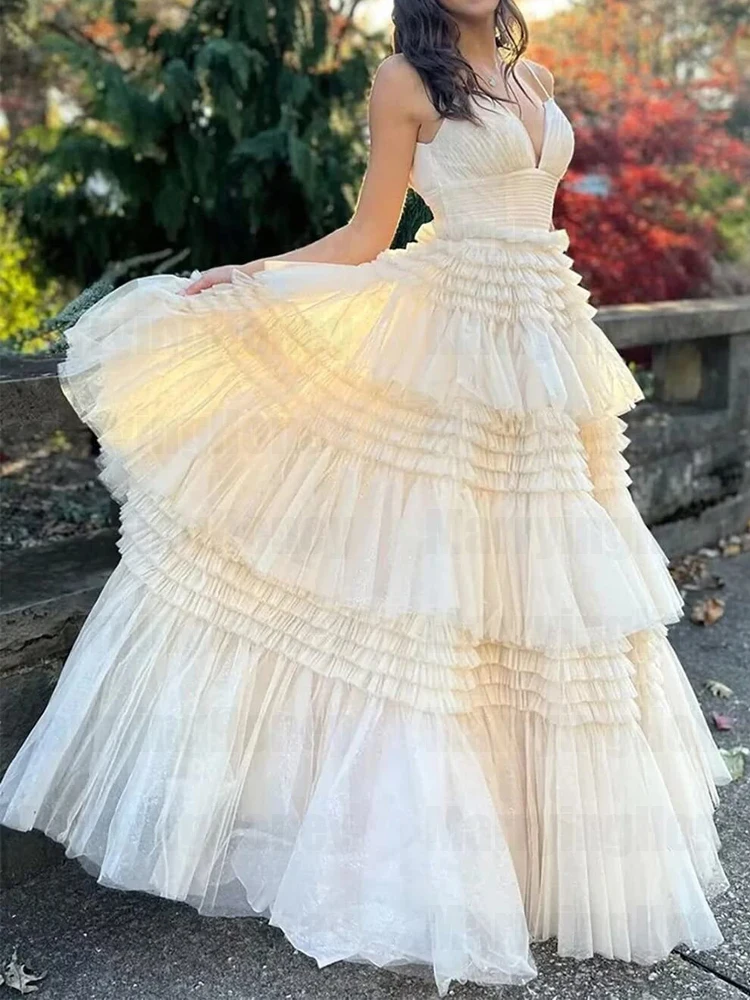 

Блестящие тюлевые Выпускные платья для женщин бальное платье с разрезом длинное вечернее платье на бретельках