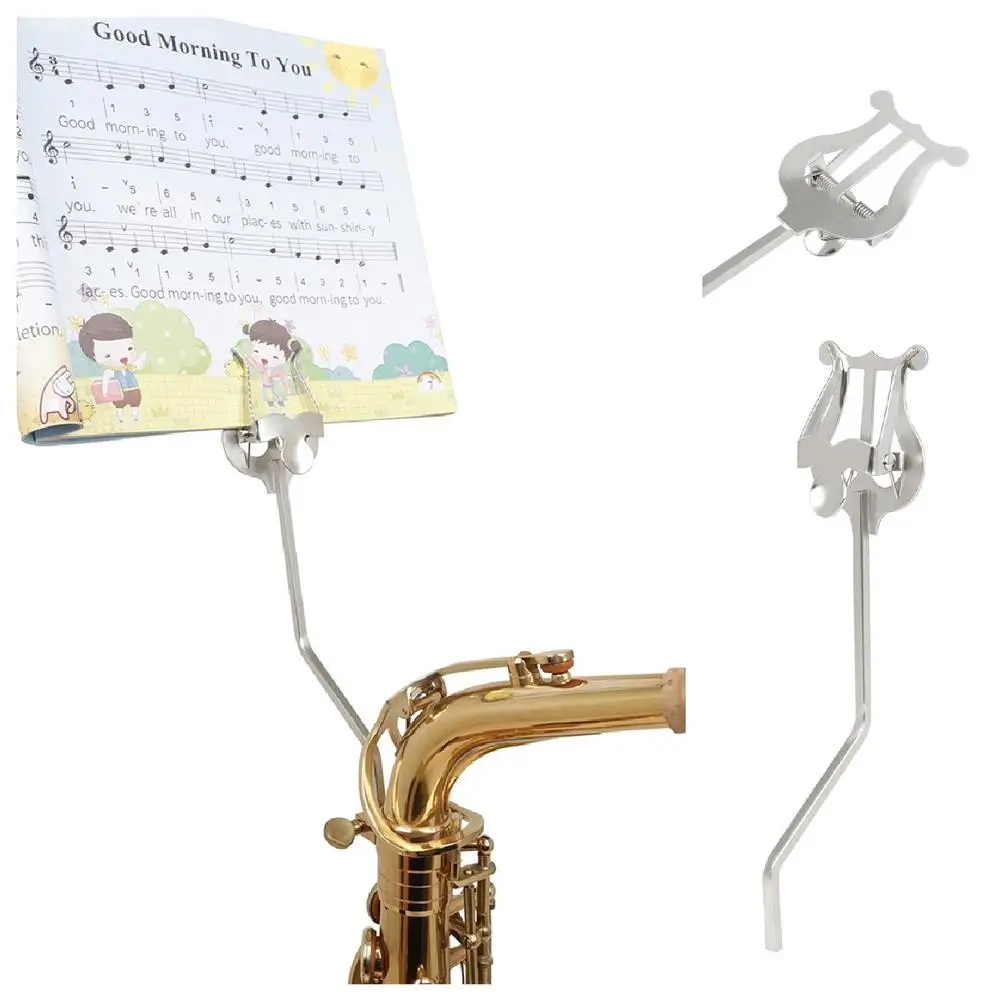 

Music Score Stand clip A-alto Saxophone Portable Iron Type Marching Music Short Stand For Wind Traveling Musical Instrument