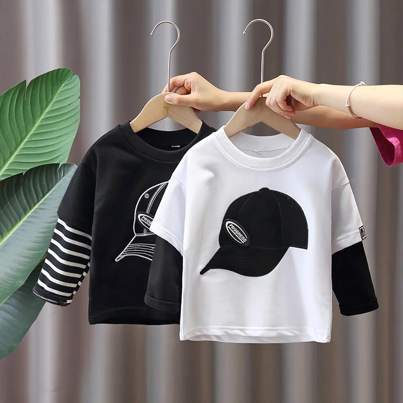 

Футболка детская демисезонная с длинным рукавом, на 2-8 лет