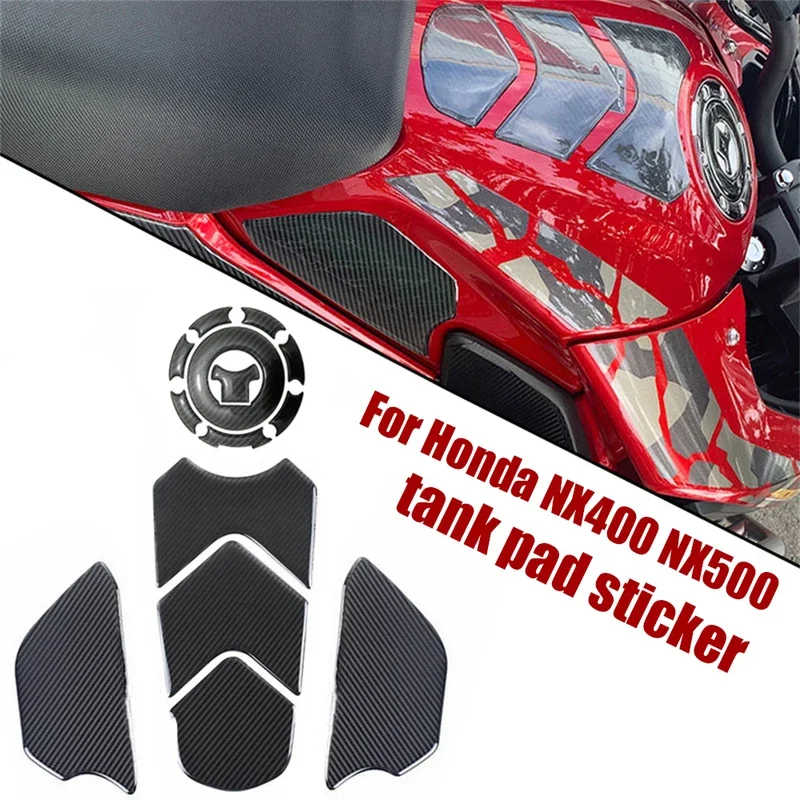 For HONDA NX500 NX 500 Nx500 NX400 Motorcycle Anti Slip Fuel Oil Tank Pad Side Knee Grip Decal Protector Water Proof Sticke 3D