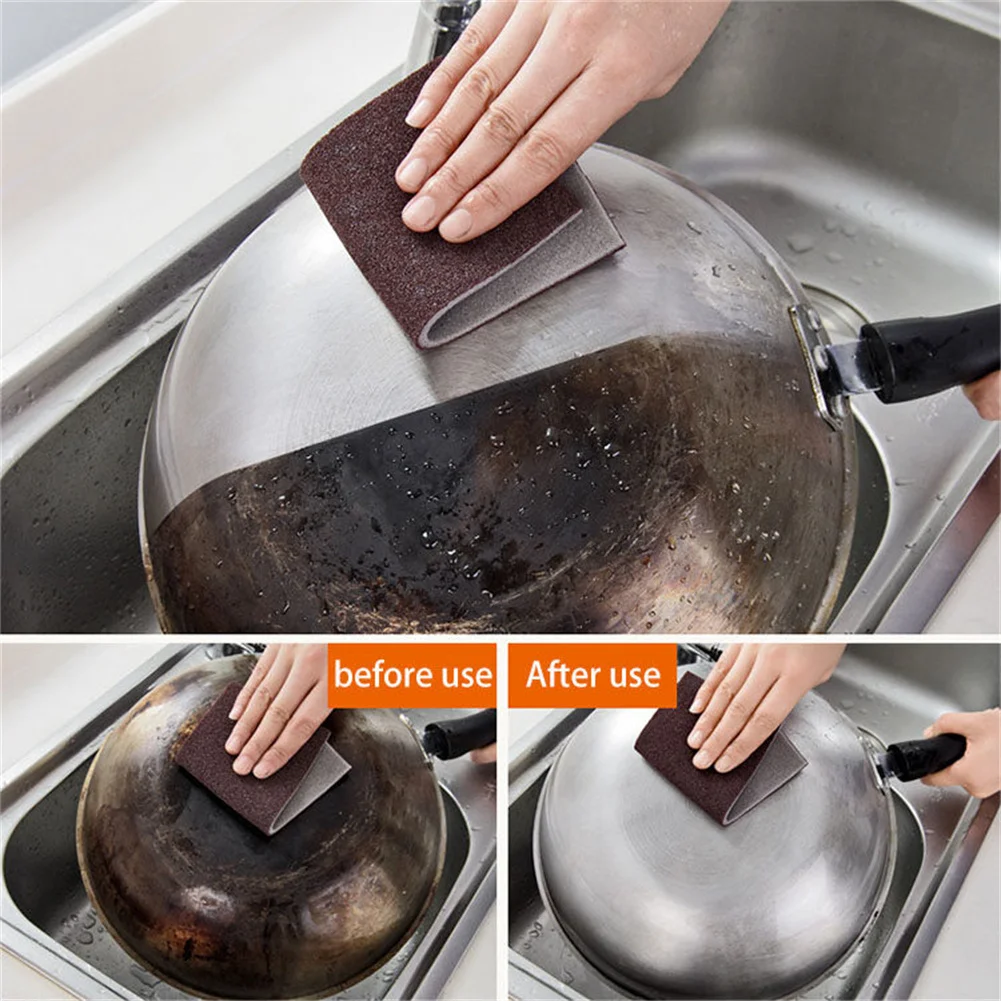 

Emery Sponge Strongly Wipe Nano Decontamination Clean Carborundum Brush Pot Dishes Pots Pans Sinks Oven Microwave