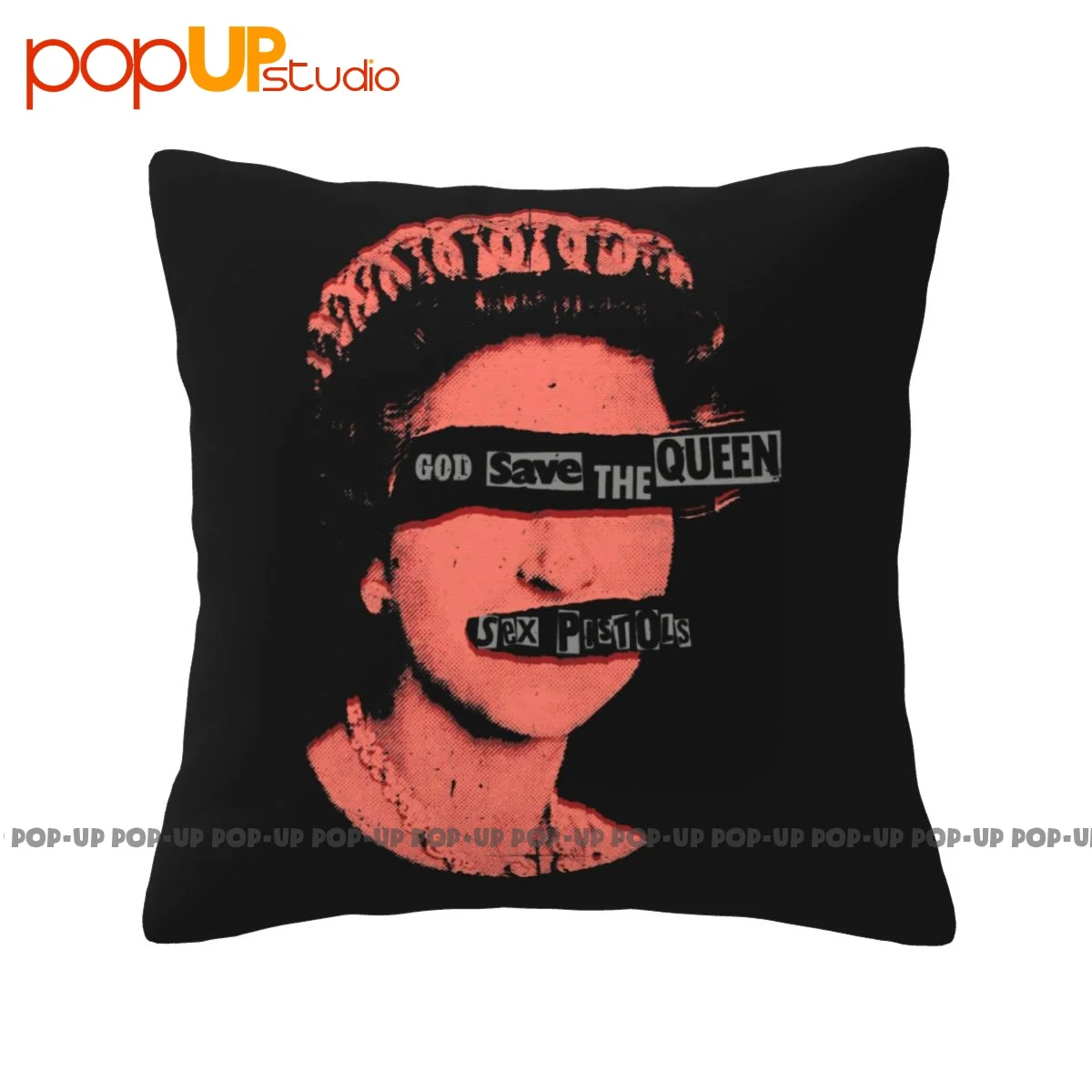 Наволочка с логотипом «пистолеты», «Бог сохранить Королеву»