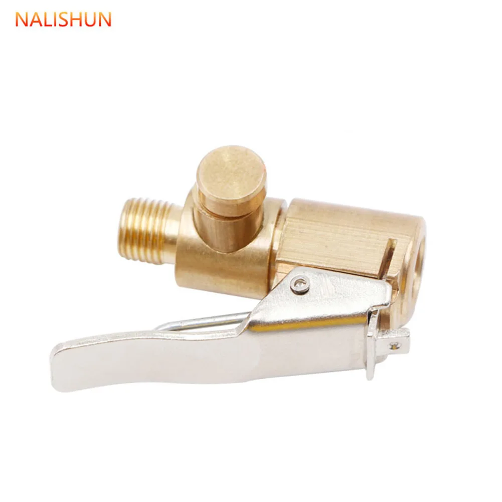 

1 Pcs Portable Inflatable Pump Valve Quick Connector Deflatable Adapter Car Tyre Wheel Valve Brass For 8mm Drill Pipe Hose/ Car