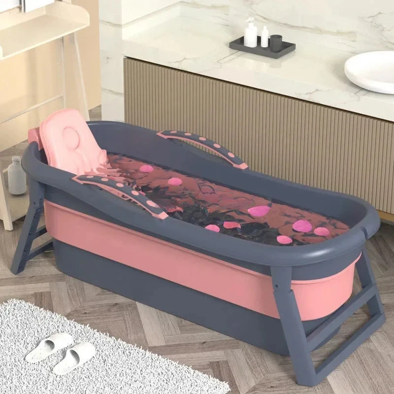 Простая семейная Портативная Складная Ванна для взрослых полноразмерная