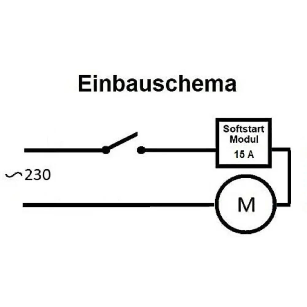 

Soft Start Softstart For Power Tools Up To 3450W (230V 15A) Vacuum Sealing Retrofit Module Soft Startup Current Limiter