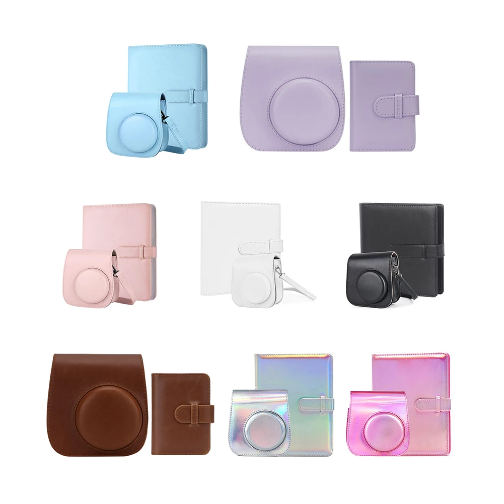 

Чехол для камеры Fujifilm Instax Mini 11 9 8, чехол из искусственной кожи, мягкий силиконовый чехол для камеры Fujifilm, сумка с плечевым ремнем