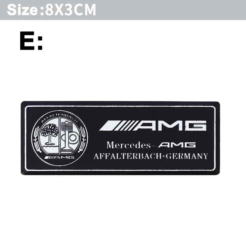 

Автомобильная алюминиевая наклейка, эмблема, значок, наклейки, аксессуары для Mercedes-Benz A/B/GLA/CLA Smart AMG W108 W124 W126 W140 W168 W169 W176