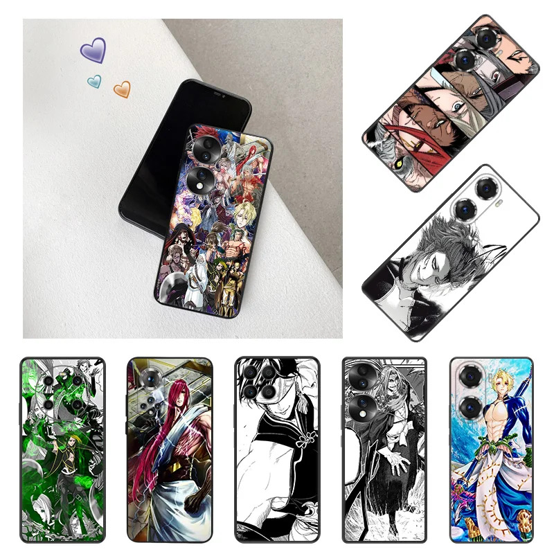 

Black Matte Anti-Drop Phone Case For Honor X9 X8 X7 X6 X40 Play6T 6C 9A Magic4 70 60 50 30i 20 8X Record of Ragnarok Anime Cover