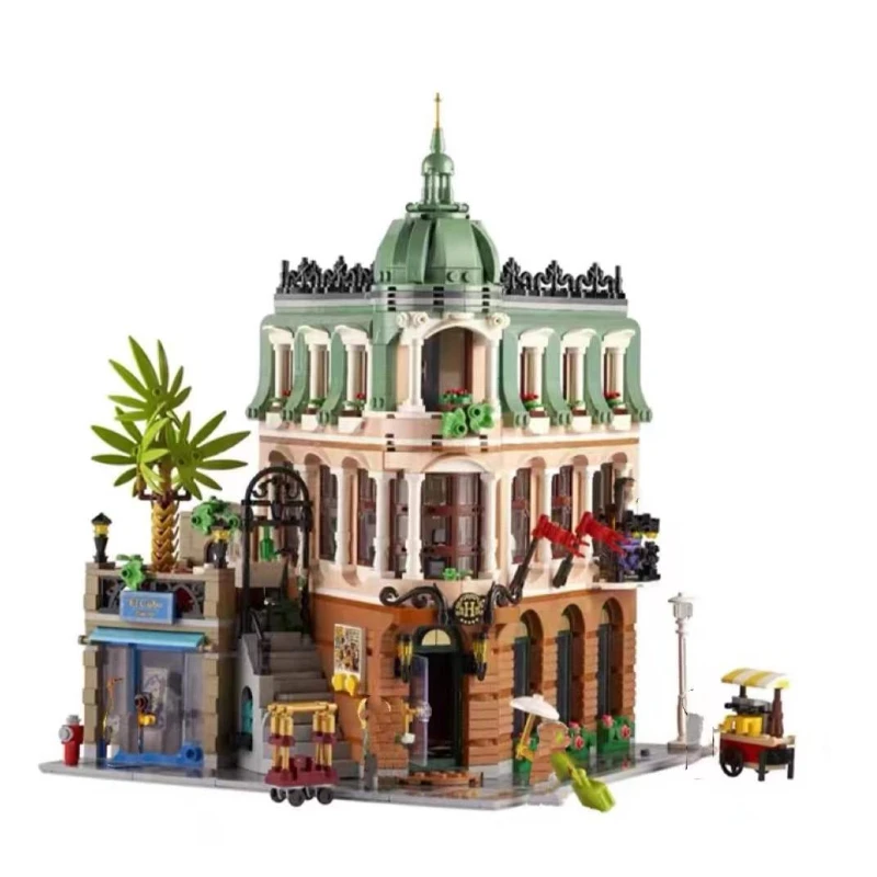 

Expert Series 10297 Boutique Hotel Ideas Home Alone Model Moc Modular Building Blocks Brick Town Hall Pet Book Shop House toys