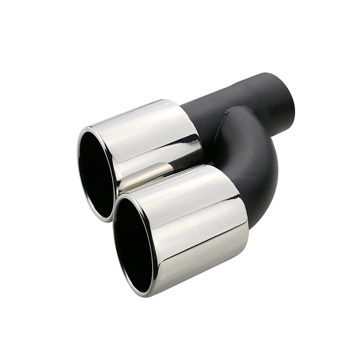 Выхлопная труба для автомобиля глушитель из нержавеющей стали 63 мм два выхода |