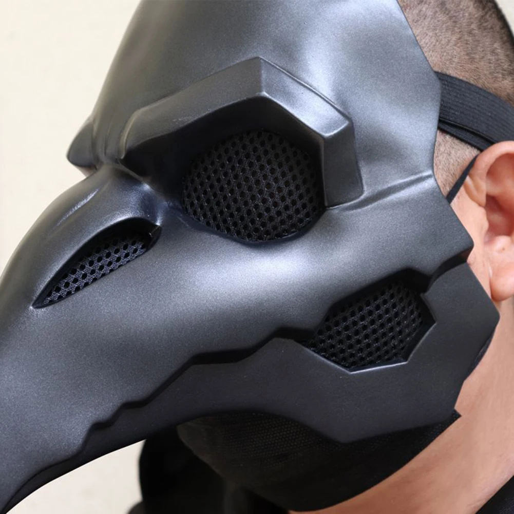 The Reaper Punk Mask Cosplay OW Plague Doctor Crow Birds Beak Long Nose PVC Type Steampunk Masks Halloween Costume Props | Дом и сад