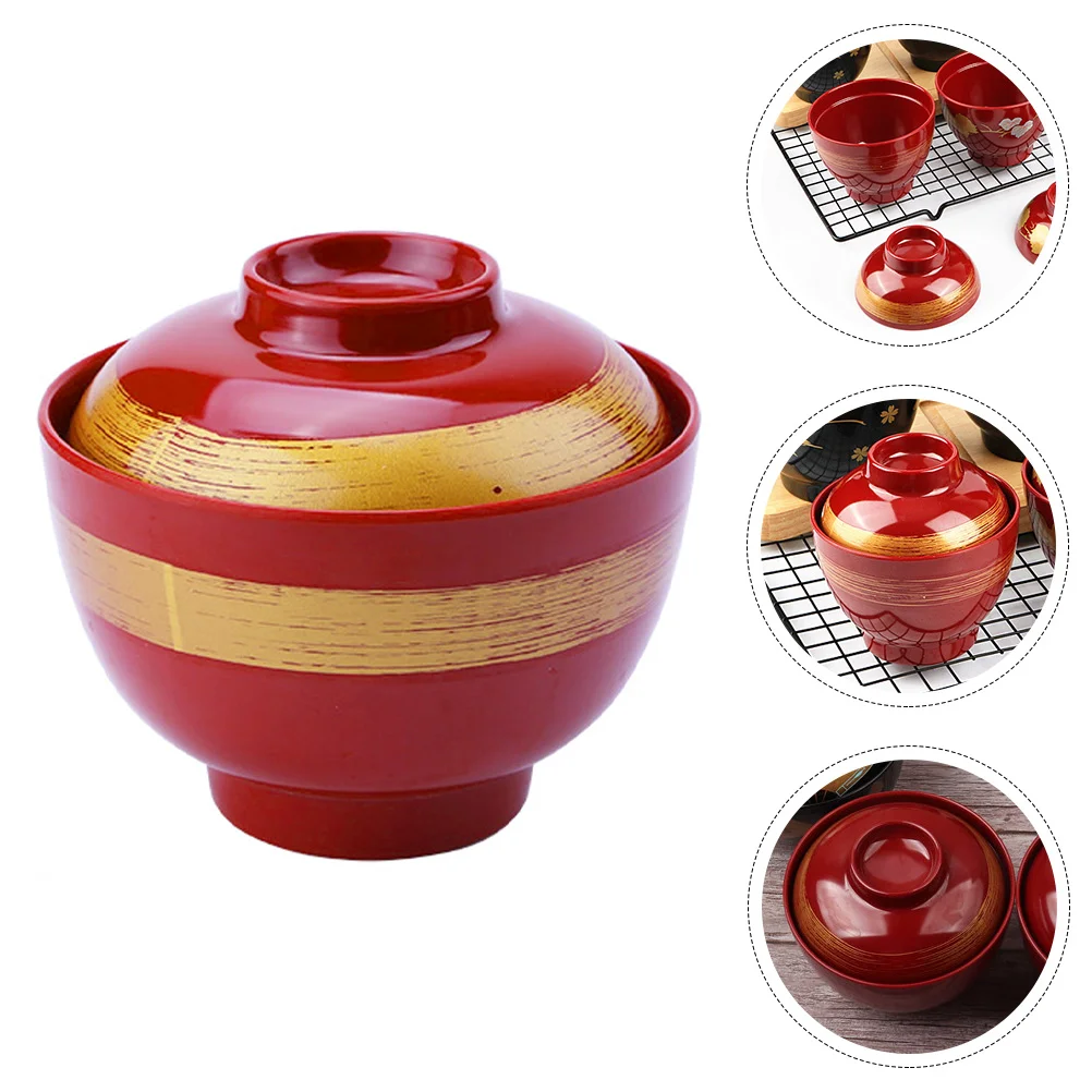 

Bowl Soup Japanese Bowls Container Riceserving Pho Miso Appetizer Cup Noodle Pasta Egg Steam Steamed Ramen Kitchen Lid Cups