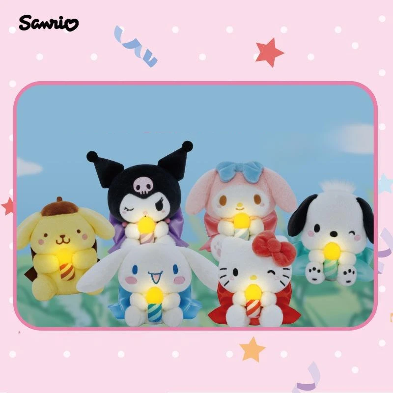 

Sanrio Kuromi Hello Kitty Blind Box Birthday Wish Series Creative Stuffed Toys Kawaii Plush Toy Cartoon Ornament Birthday Gifts