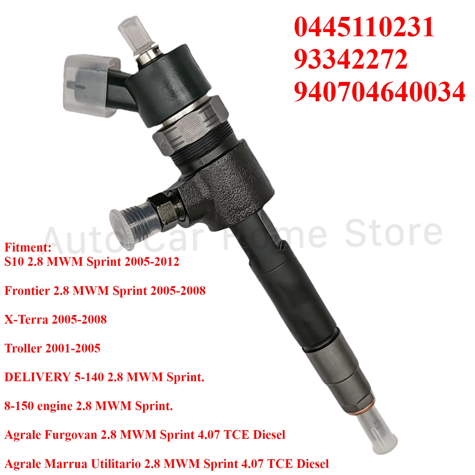 Фото 0445110231   Новая форсунка дизельного топлива для Chevrolet S10 Blazer 2.8D 2005-2012 Agrale Furgovan Marrua V5 MWM Sprint 9407.0464.003.4 №1