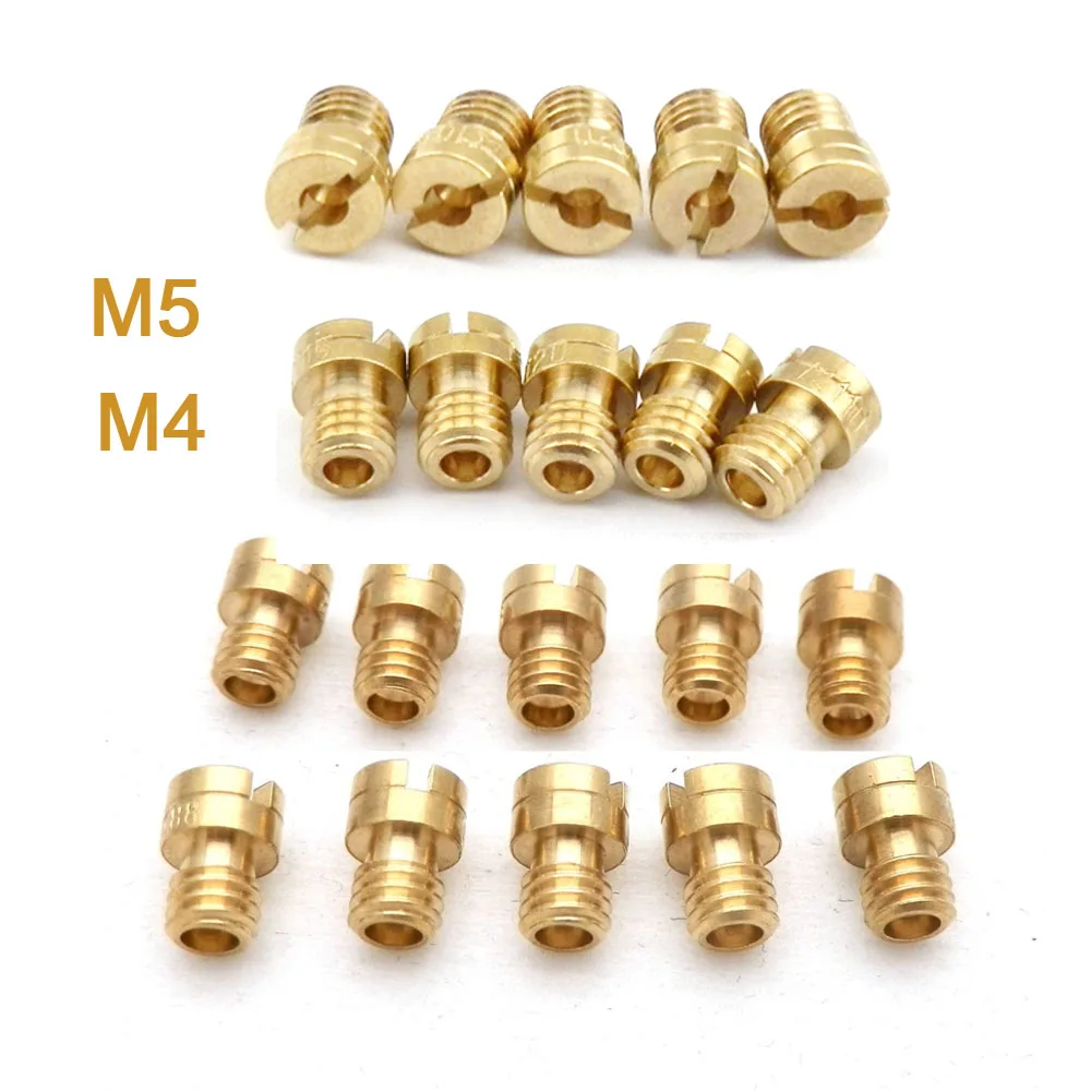 Pack of 10 Pieces 4mm 5mm Main Jet M4 M5 for GY6 50cc 139QMB PZ19 Keihin OKO KOSO PWK Mikuni Keihin Carburetor