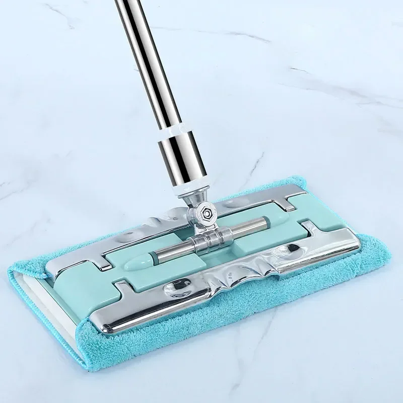

Mops Microfiber Mop Wood Flat Clamp Dust Rotating Wet Cloth Tiles Quality Large Mop Floor Mop High 360° Steady Lazy Mop
