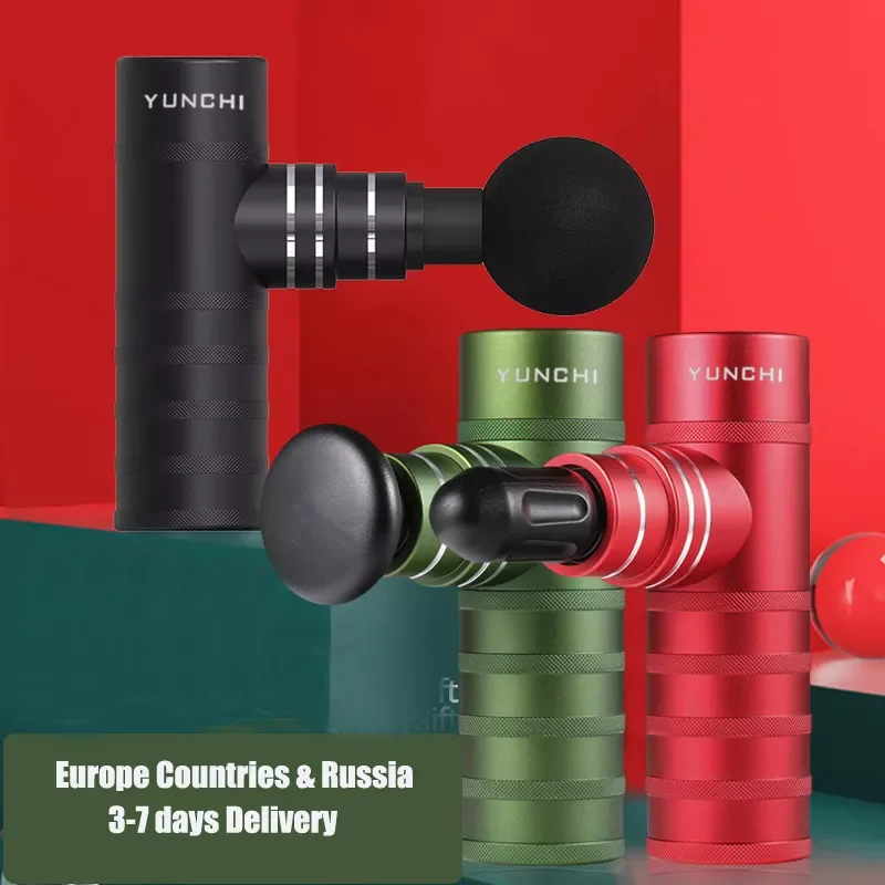 

NEW2023 Mini Massage Gun Handle USB Electric Massager Therapy Pocket Massage Gun Muscle Body Pain Relief Fascia Gun with Bag Sha