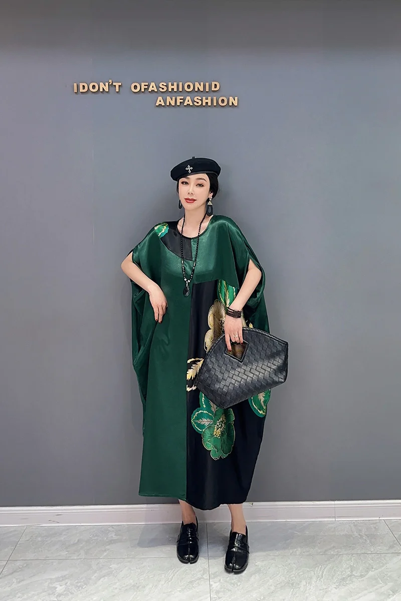 

Женское приталенное платье, повседневное зеленое платье большого размера в Корейском стиле, лето 2023