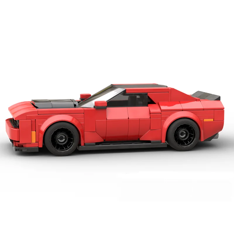 Фото 319 деталей, модель строительного блока MOC City Speed Challenger SRT, игрушка-диявол, рождественский подарок для взрослых и детей №2