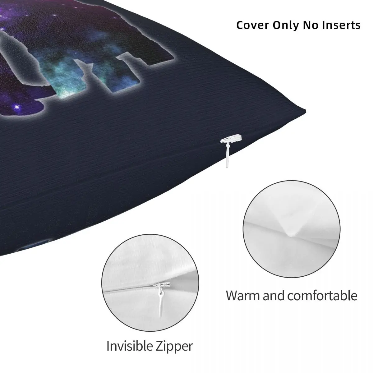 Droids вы ищете квадратную наволочку из полиэстера и льна бархатная креативная