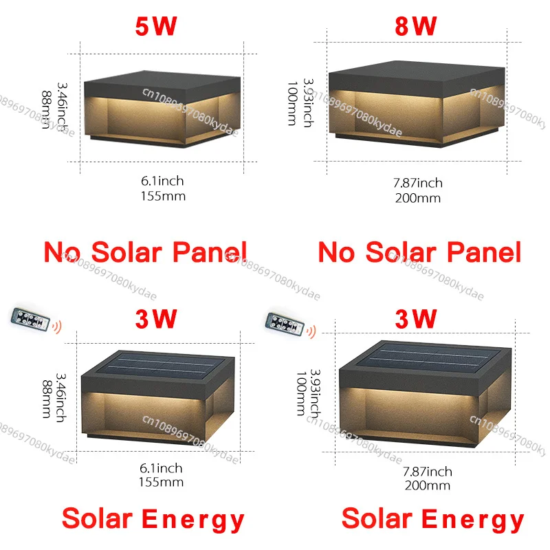 VZVI солнечный светодиодный светильник уличный садовый колонна головной забор