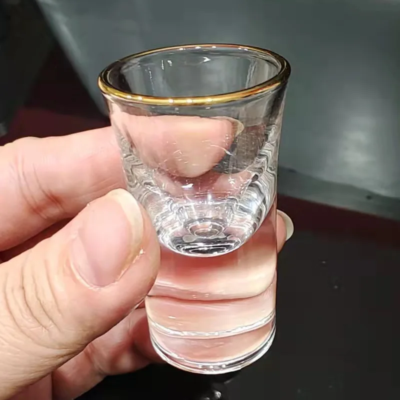 Хрустальный бокал для ликера алкоголя Золотая фольга горный вина водки виски