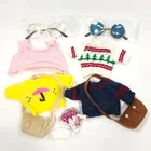 Kawaii Мультфильм LaLafanfan 30 см КАФЕ утка плюшевая игрушка одежда мягкая утка кукла набор аксессуаров подарок на день рождения для детей