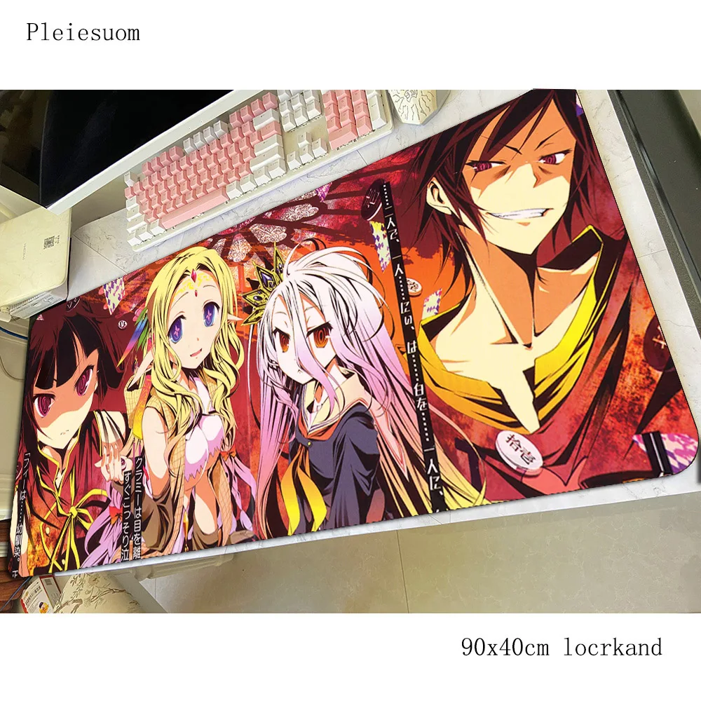 Коврик для мыши No Game No Life, игровой коврик для мыши с массовым узором, 90x40 см, большой коврик для компьютерного геймера, бестселлер, защитные коврики для ноутбука и стола (art.: 3920d03c30762) - 3920d03c30762