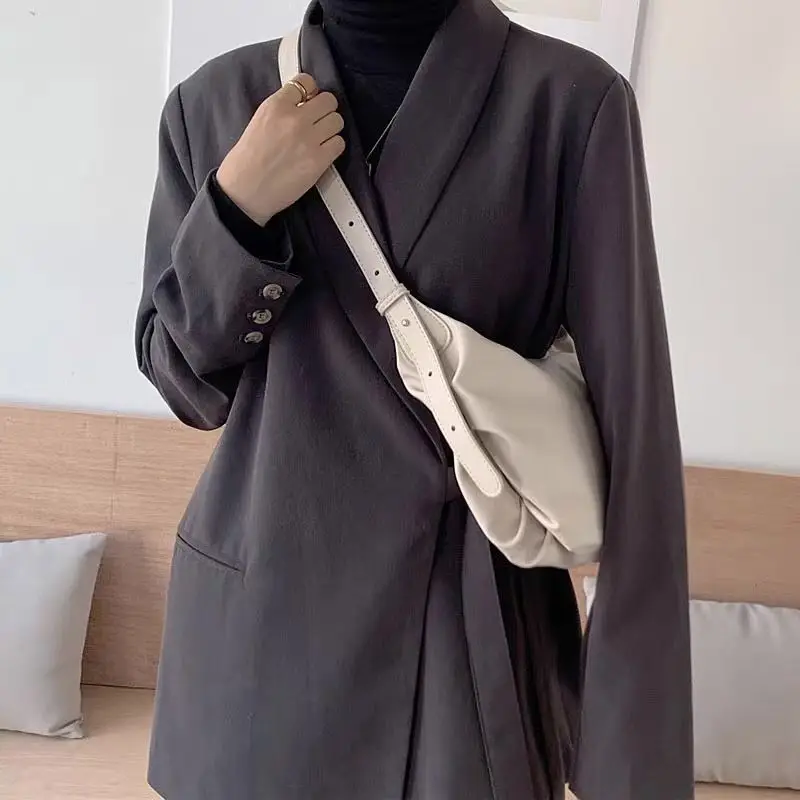 Trendy Shoulder Bag for Women Soft PU Leather Crossbody Bag Designer Dumpling Bag Fashion Famale Tote Bag Cloud Bag Hobo Bolsas