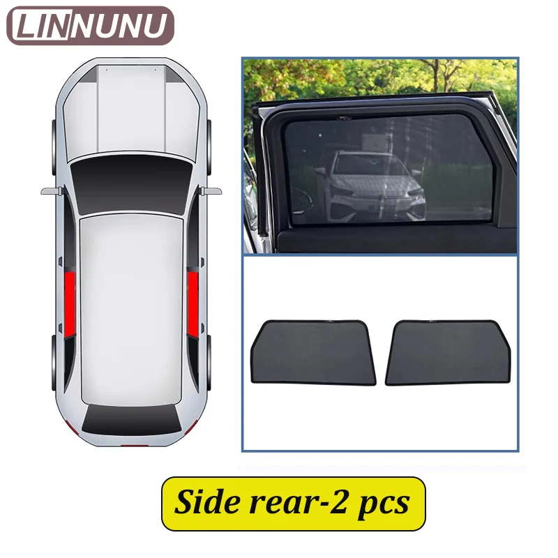 

LINNUNU для chery tiggo 8 pro max 2024, автомобильная штора, боковое окно, магнитный солнцезащитный козырек, сетчатый летний солнцезащитный козырек, аксессуары для защиты от ультрафиолета