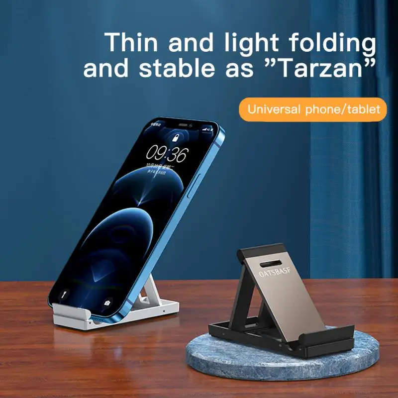 

Mini Foldable Desktop Stand Replicate Phone Holders 6-gear Adjustable Phone Holder Phone Tablet Plastic ABS Zinc Alloy Holder