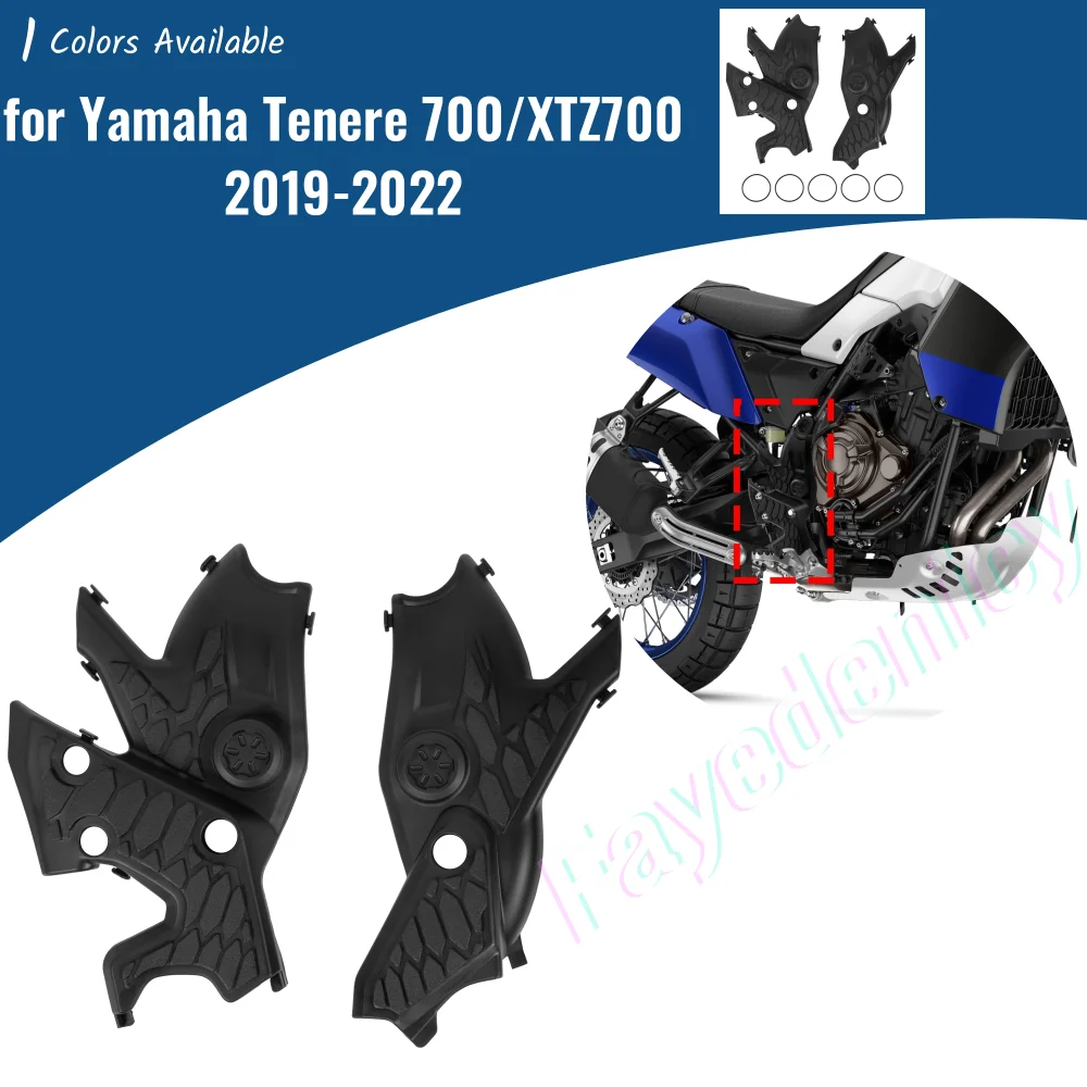 

Tenere700 Frame Guard Protection Cover Motorcycle Bmper Side Panel Accessories for Yamaha Tenere XT XTZ 700 2019-2023 2021 2022