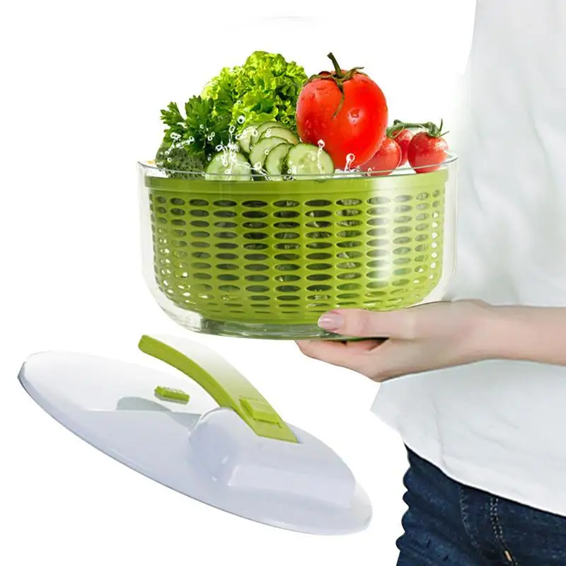 

Creative Salad Spinner Lettuce Vegetable Washer Dryer Strainer For Washing Drying Leafy Vegetables Kitchen Accessories