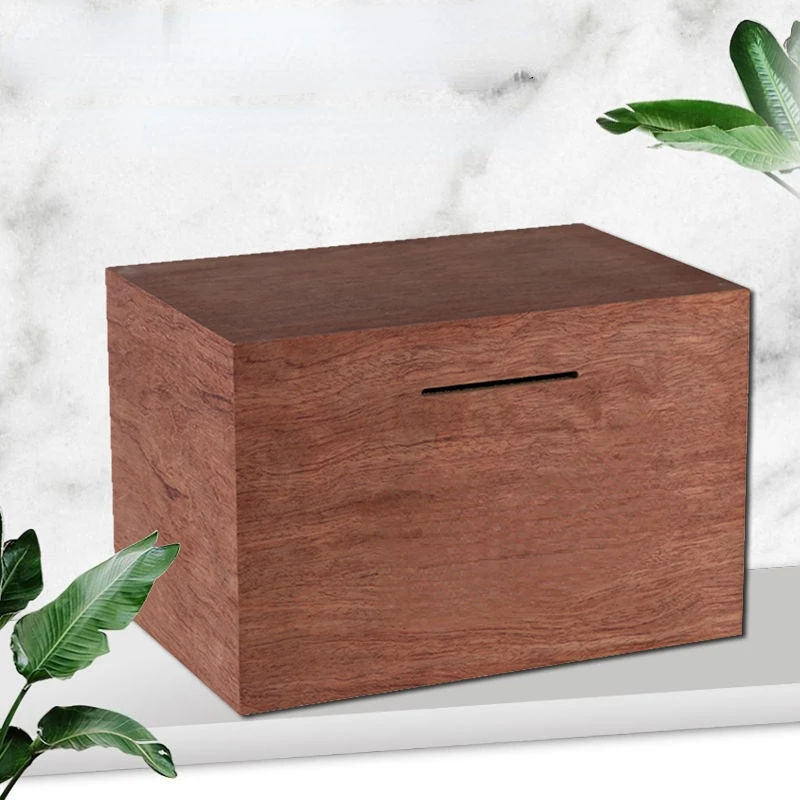 

Solid Wood Piggy Bank for Papper Money Large Capacity Creative Coin Money Box No Out Adult Kids Hidden Storage hucha Home Decor