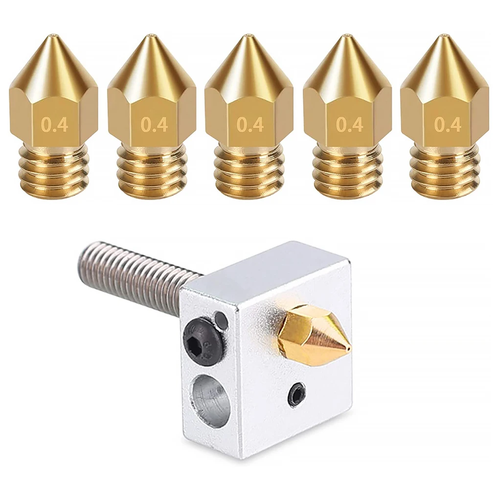

3D Printer Nozzle Heater Block Throat Tube Heat-resistant Set Equipment