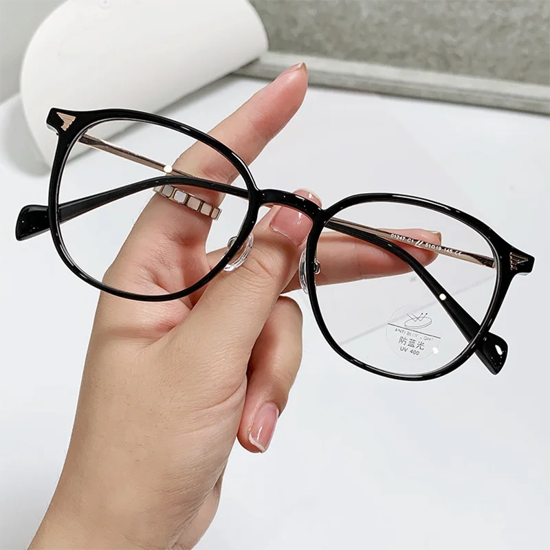 Женские готовые очки для близорукости в металлической оправе TR90 с диоптриями 0 -0 5