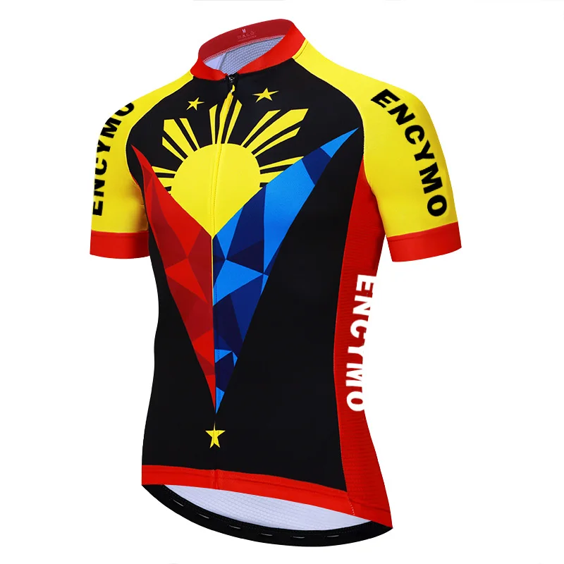 

New Team Philippines Cycling Jersey Customized Road Mountain Race TopReflective Cycling Jersey Men Cycling Jersey Funny