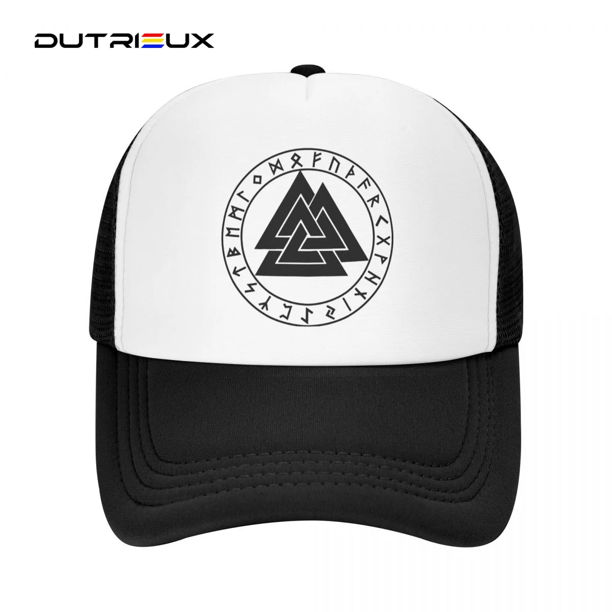 

Nordic Viking Cap Rune Beads Signet Wolf Scandinavn Odin Symbol Unisex Casual Plain Baseball Cap Trucker Hats For Women Men