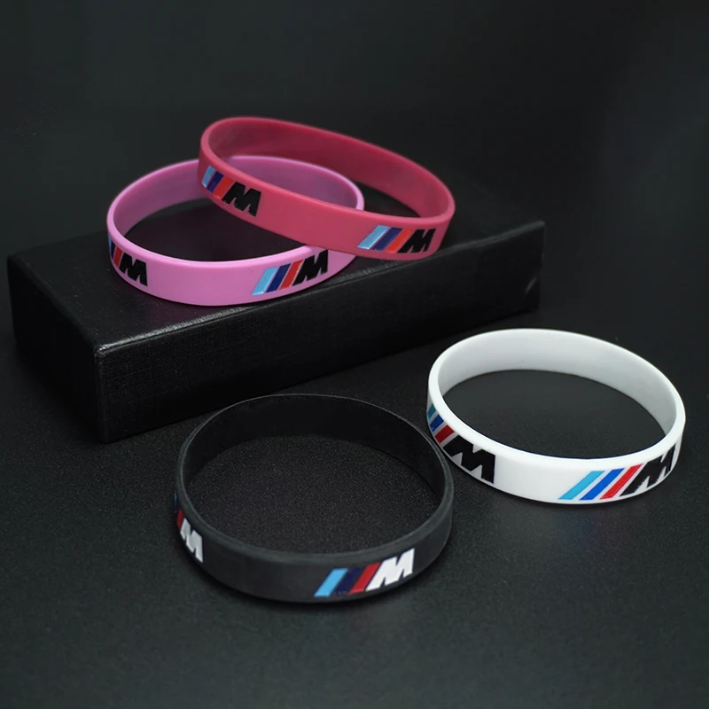Браслет из силиконовой резины M Power для BMW Emblem M3 M5 X1 X3 X5 X6 E46 E39 E36 E60 Seires Гибкий