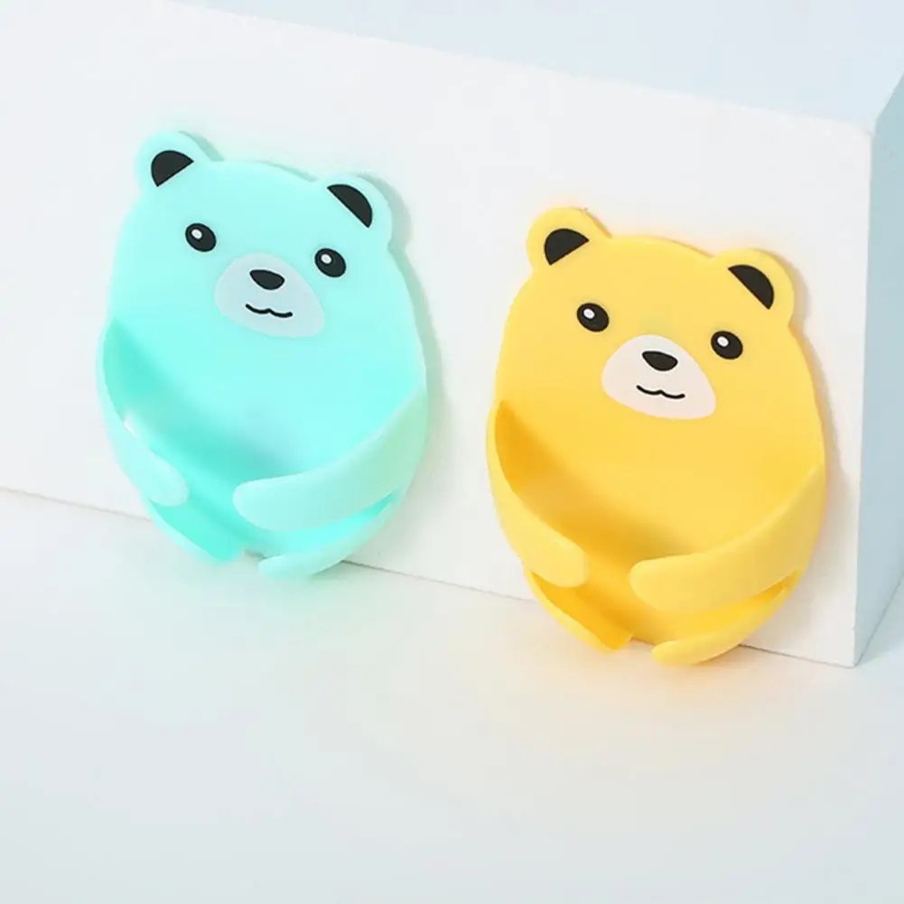 4 шт. крючок для штепсельной вилки Отличный милый медведь самоклеящийся