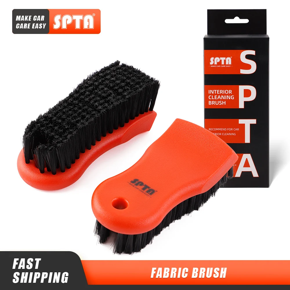 

SPTA 1Pc-20Pcs Car Cleaning Brush Fabric Brush Nylons Handle Auto Upholstery Cleaning Brush Car Interior Cleaning Washing Brush