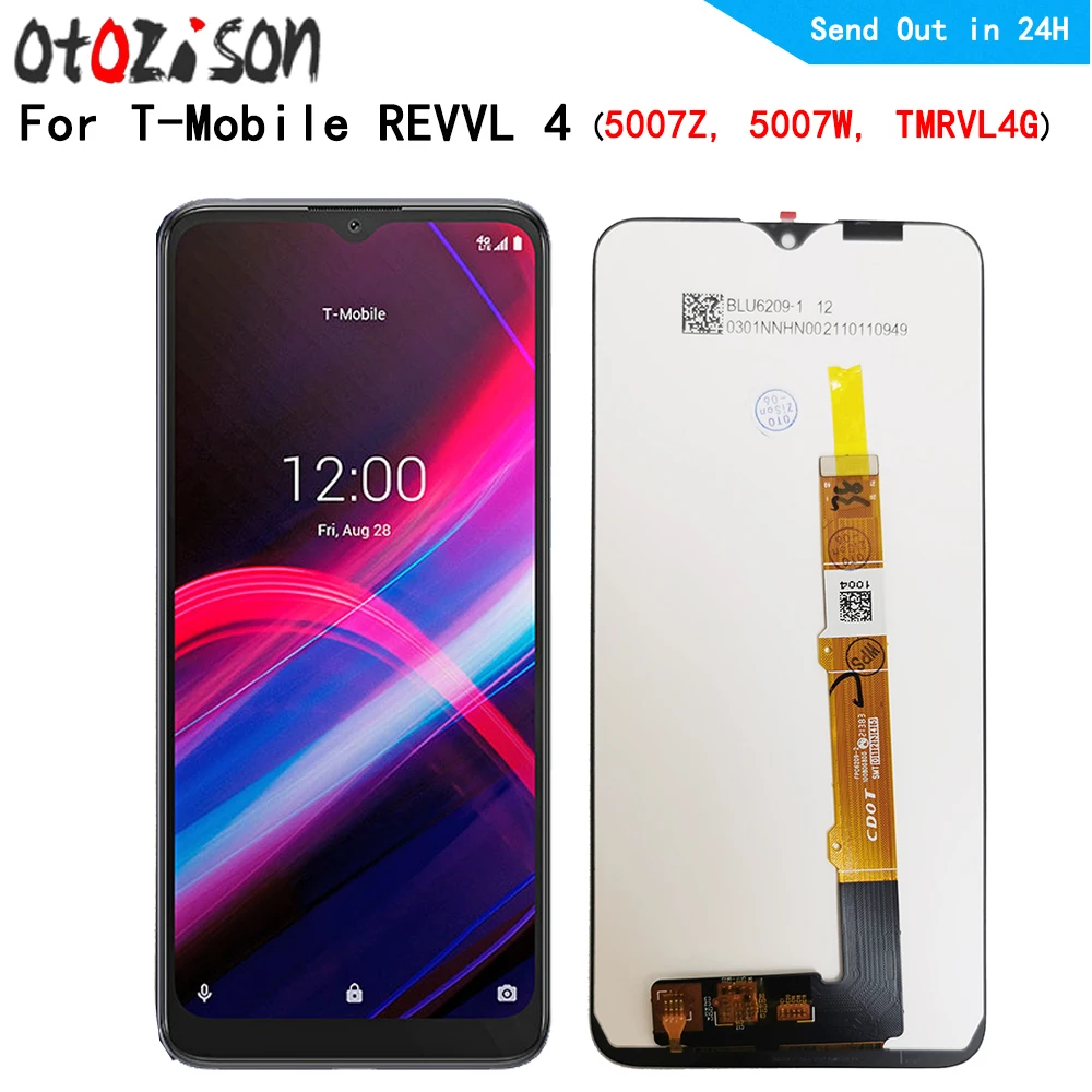 ЖК-дисплей 6,22 дюйма для T-Mobile REVVL 4 5007Z, 5007 Вт, TMRVL4G, ЖК-экран с рамкой, сенсорный датчик, дигитайзер в сборе, замена