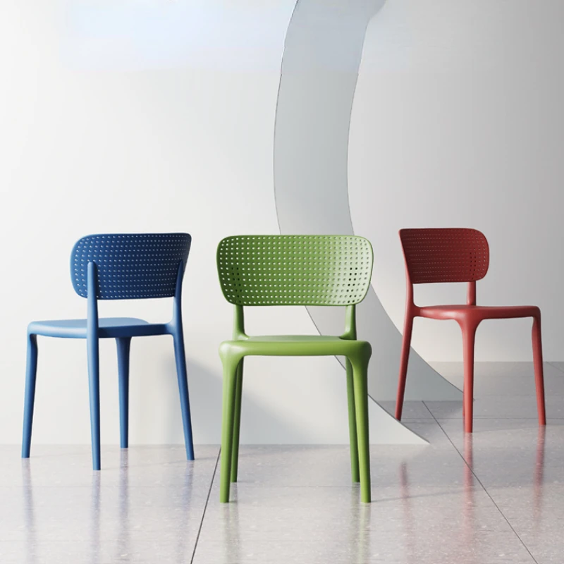 

Modern Chairs for Kitchen Thickened Hollow Out Dining Chairs Colorful Diverse Living Room Furniture Backrest Ergonomic Chair