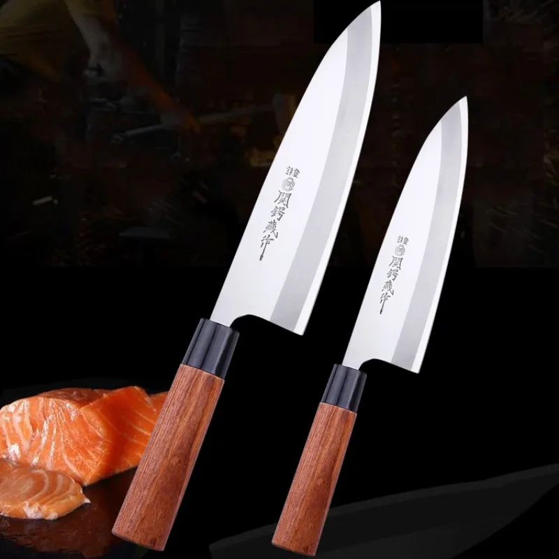 

Japanese Deba Knife Fish Salmon Knife Forged Steel Sashimi Sushi Cooking Filleting Knives Petty Peeling Cleaver
