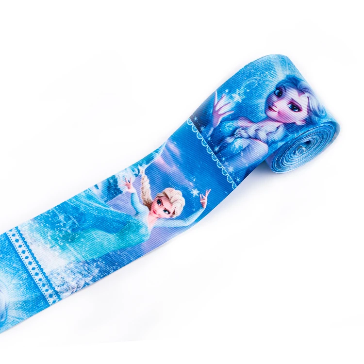 

10yards -different sizes -Disney Fabric princess ribbon printed Grosgrain cute cartoon ribbon