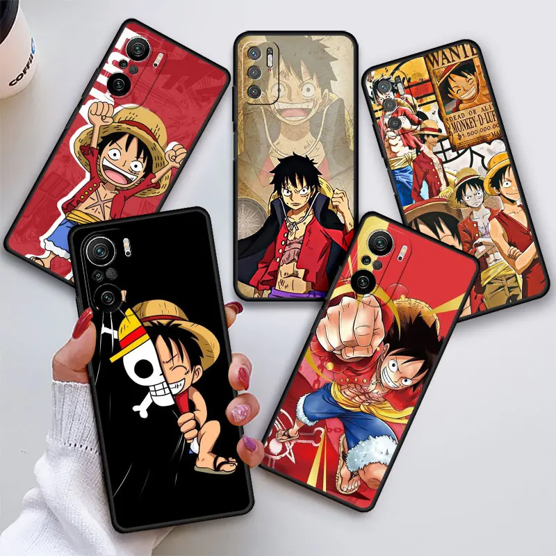

Anime One Piece Luffy Case For Xiaomi Redmi 12 10 9 12C 10C 10A 9A 9C 9T A1 9i K40 K60 K50 Gaming Note 8 7 Silicone Phone Cover