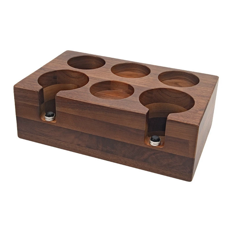 Держатель для темпера кофе подставка из ореховой древесины коврик эспрессо
